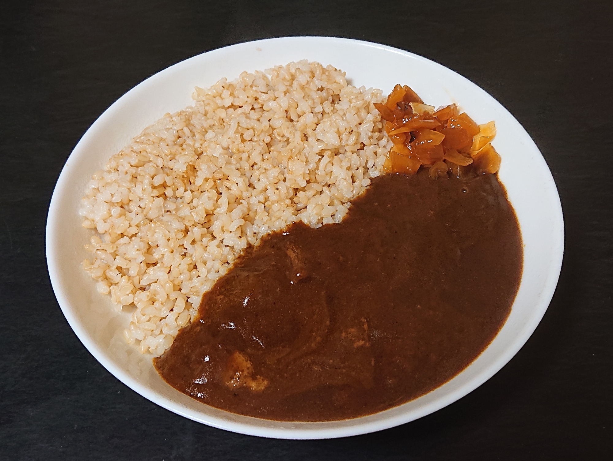 レトルトで作る☆玄米の和風カレー