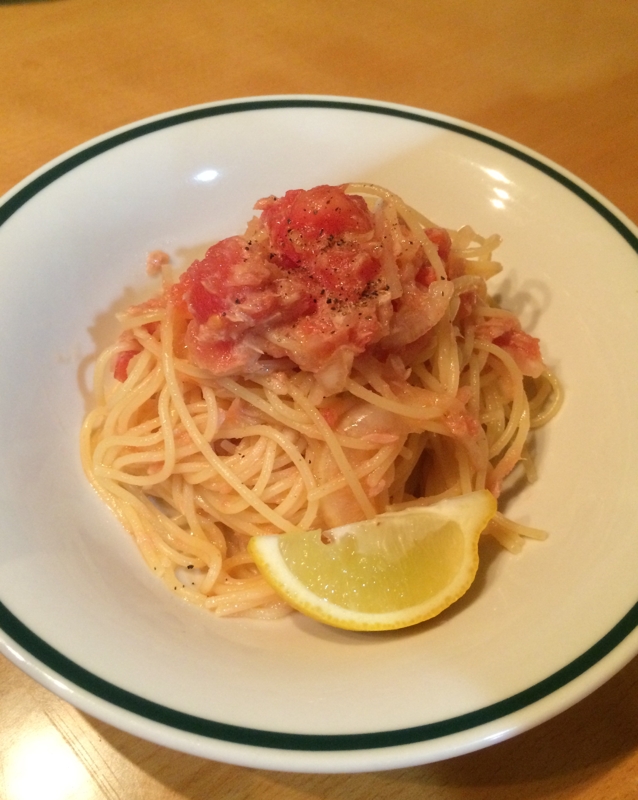 サッパリ トマトの冷製パスタ レシピ 作り方 By おしゃれりんご 楽天レシピ