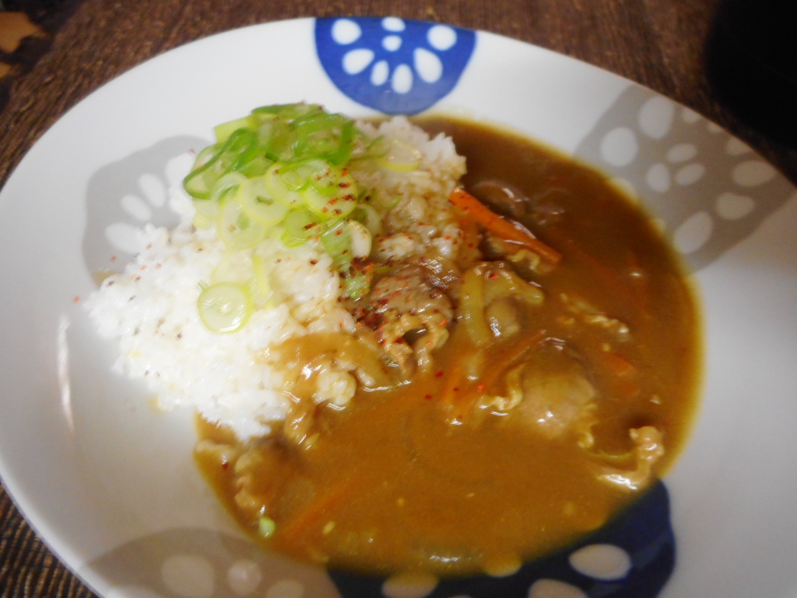 豚肉玉ねぎニンジンの和風カレー