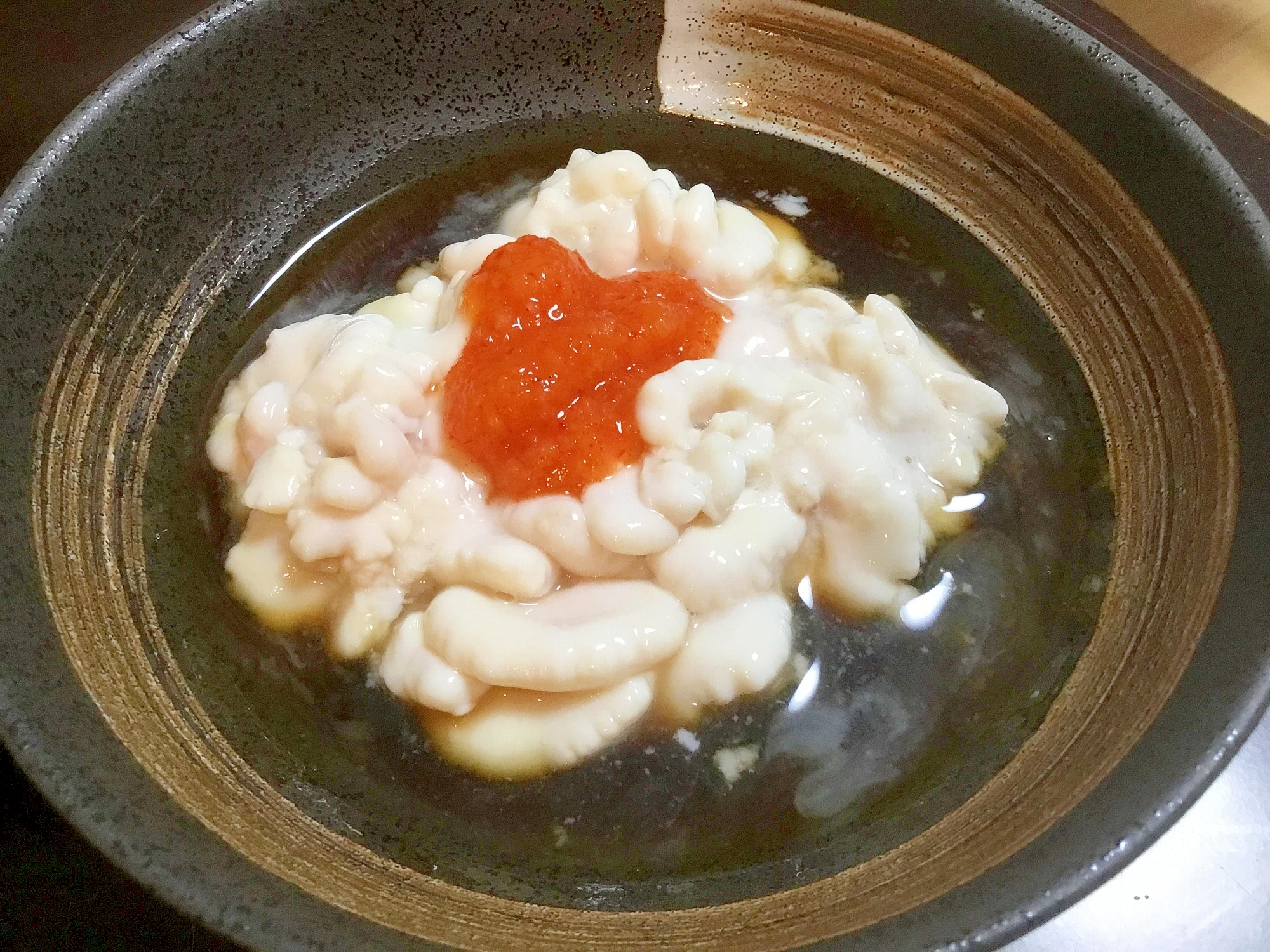 お酒のお供に 白子ポン酢