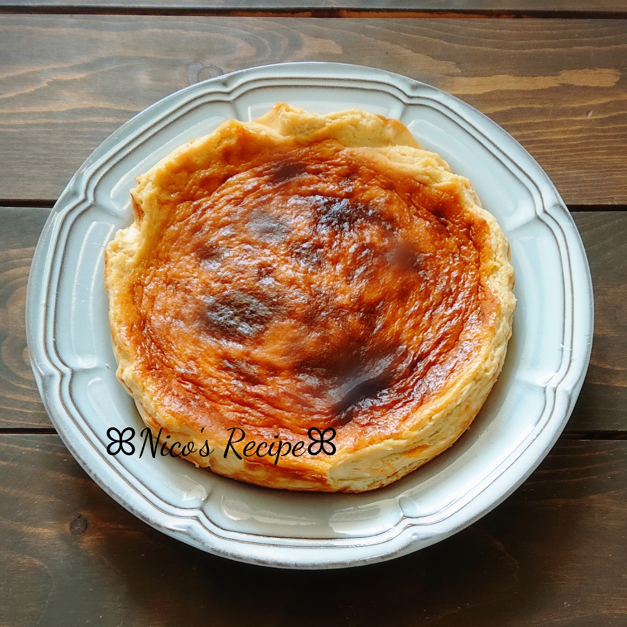 手作りチーズのベイクドチーズケーキ