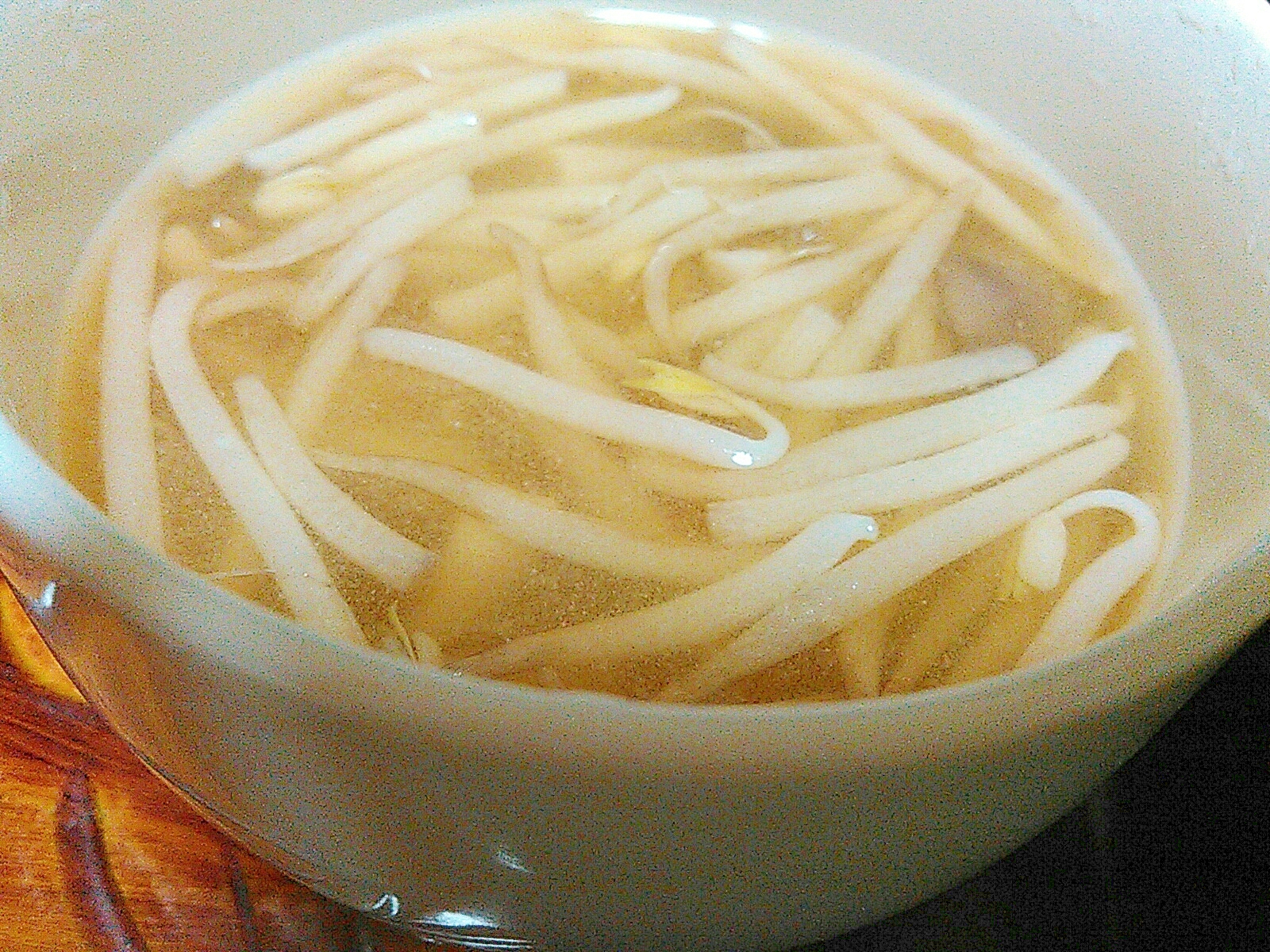 もやしの中華風レンジスープ