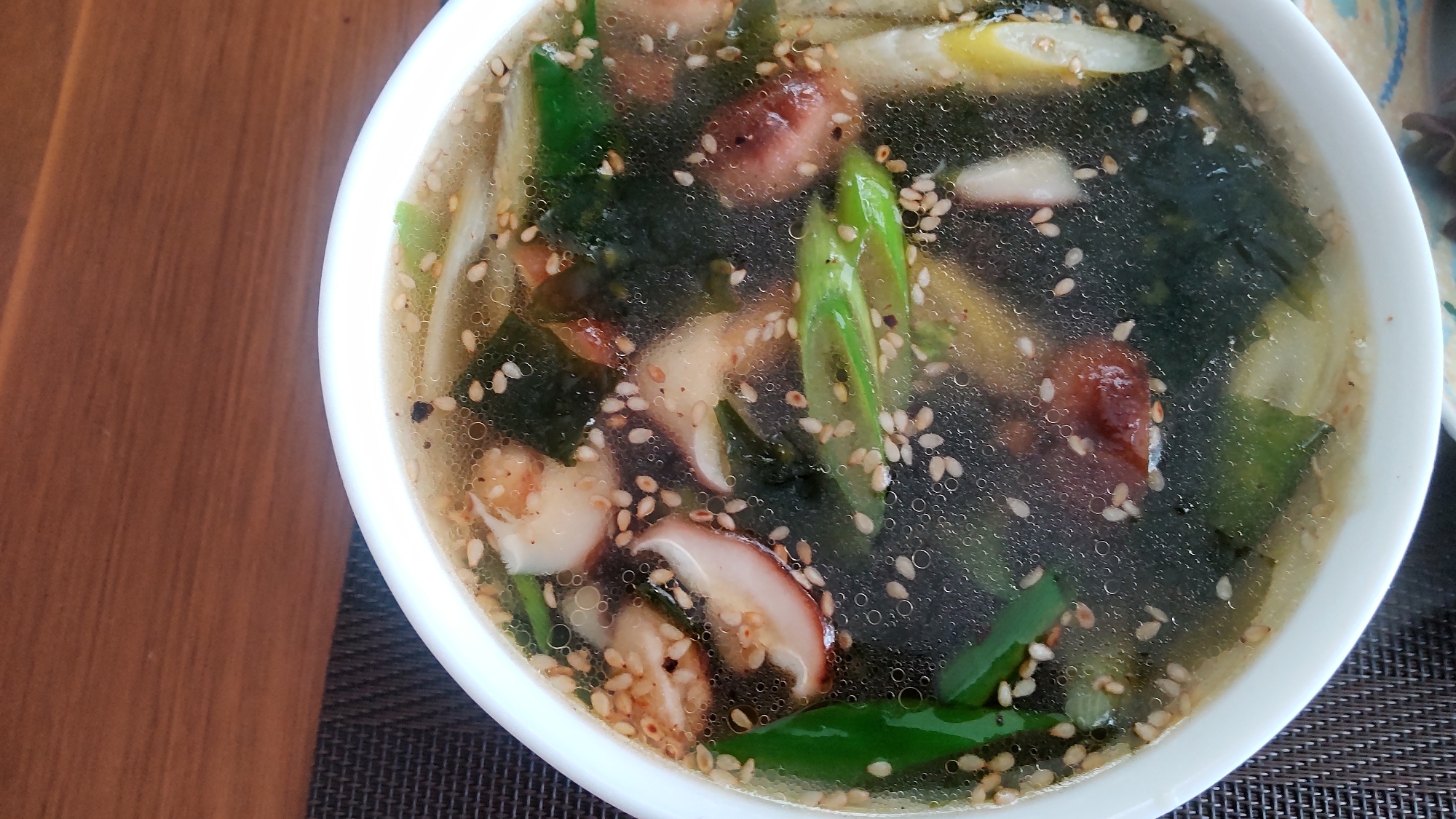 椎茸とわかめのスープ