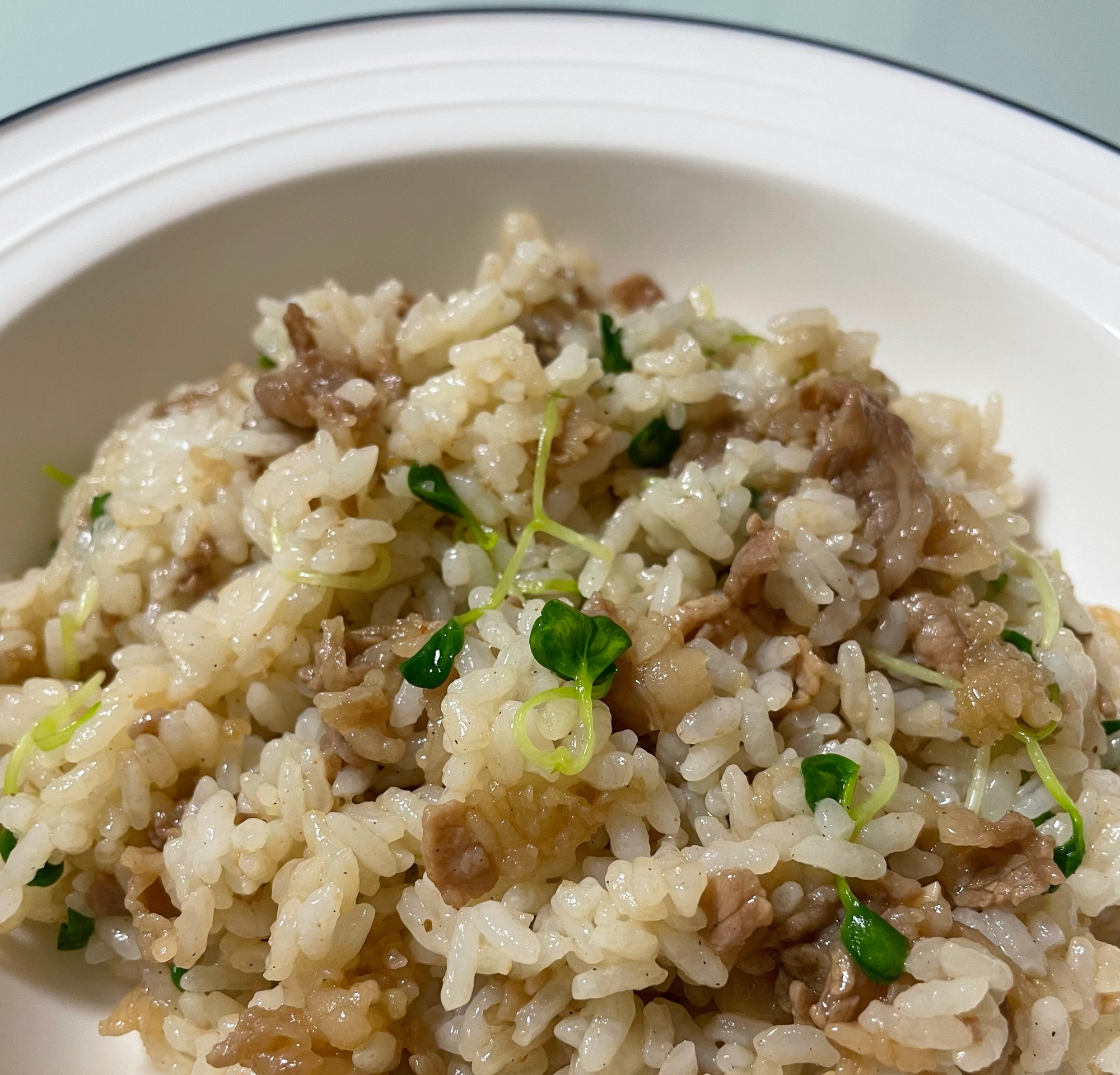 牛こま肉で混ぜご飯♪