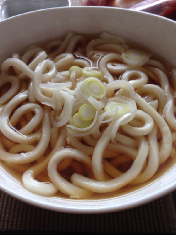 手作り出汁で、あつあつうどん♡