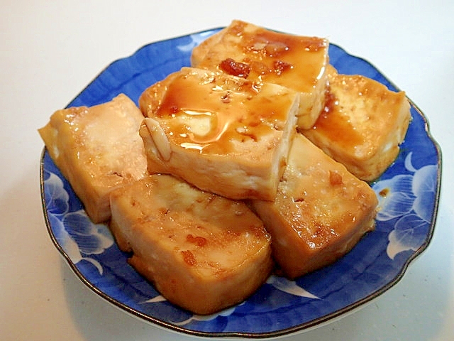 すき焼きのたれで　生姜香る・豆腐の甘辛焼き