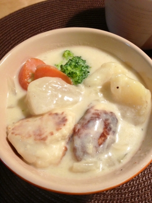 ふわふわ鶏団子のクリームシチュー レシピ 作り方 By Asami0418 楽天レシピ