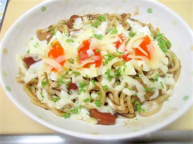 カレーリメイク とろけるチーズカレーうどん レシピ 作り方 By アルプスの乙女 楽天レシピ