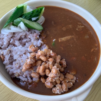 納豆大好き♡カレーと合いますね！！ねばねばがなくなって食べやすいですଘ(੭ˊ꒳​ˋ)੭✧カレーも美味しくなりました♪ありがとうございます❤️