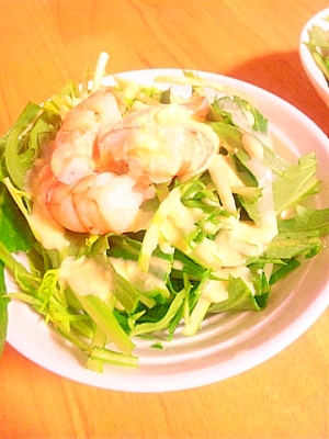 ♥海老と水菜のサッパリサラダ♥