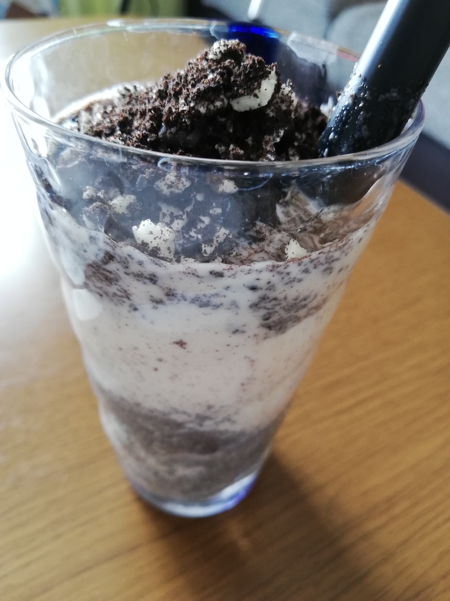 器に盛られたオレオフラペチーノ