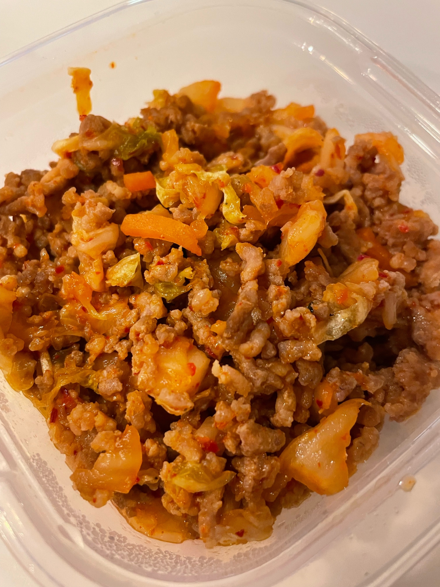 ご飯のお供に!豚キムチそぼろ