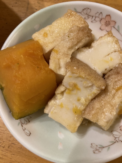 カボチャと厚揚げ●すきなだけ煮詰めるあまから煮