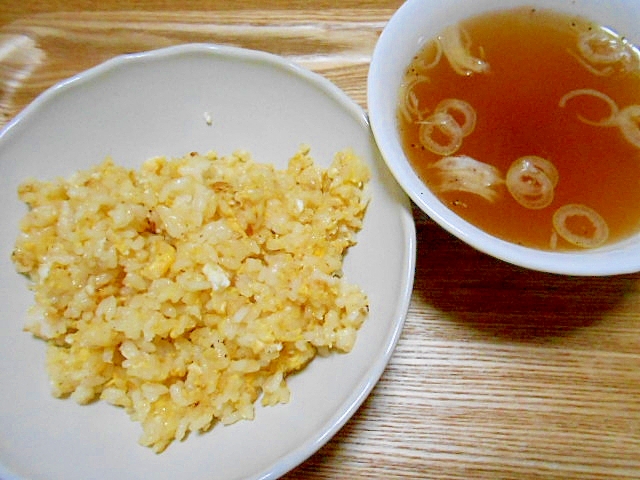 鉄のフライパンで・・・ちゃんと炒飯