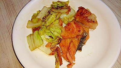 鮭と白菜のコンソメ炒め☆