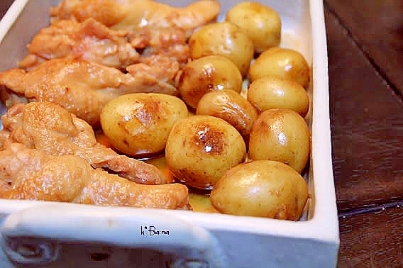 新じゃが芋と手羽元のうま煮