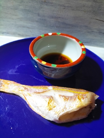 鯛の酒蒸しにつけるポン酢