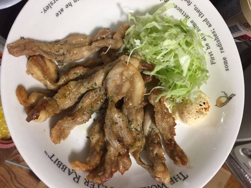 せせりのタレマヨ焼き