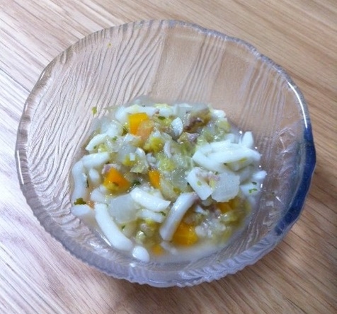 離乳食後期 豚汁うどん レシピ 作り方 By も る す け 楽天レシピ