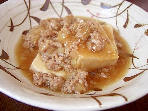 豆腐のそぼろあんかけ煮