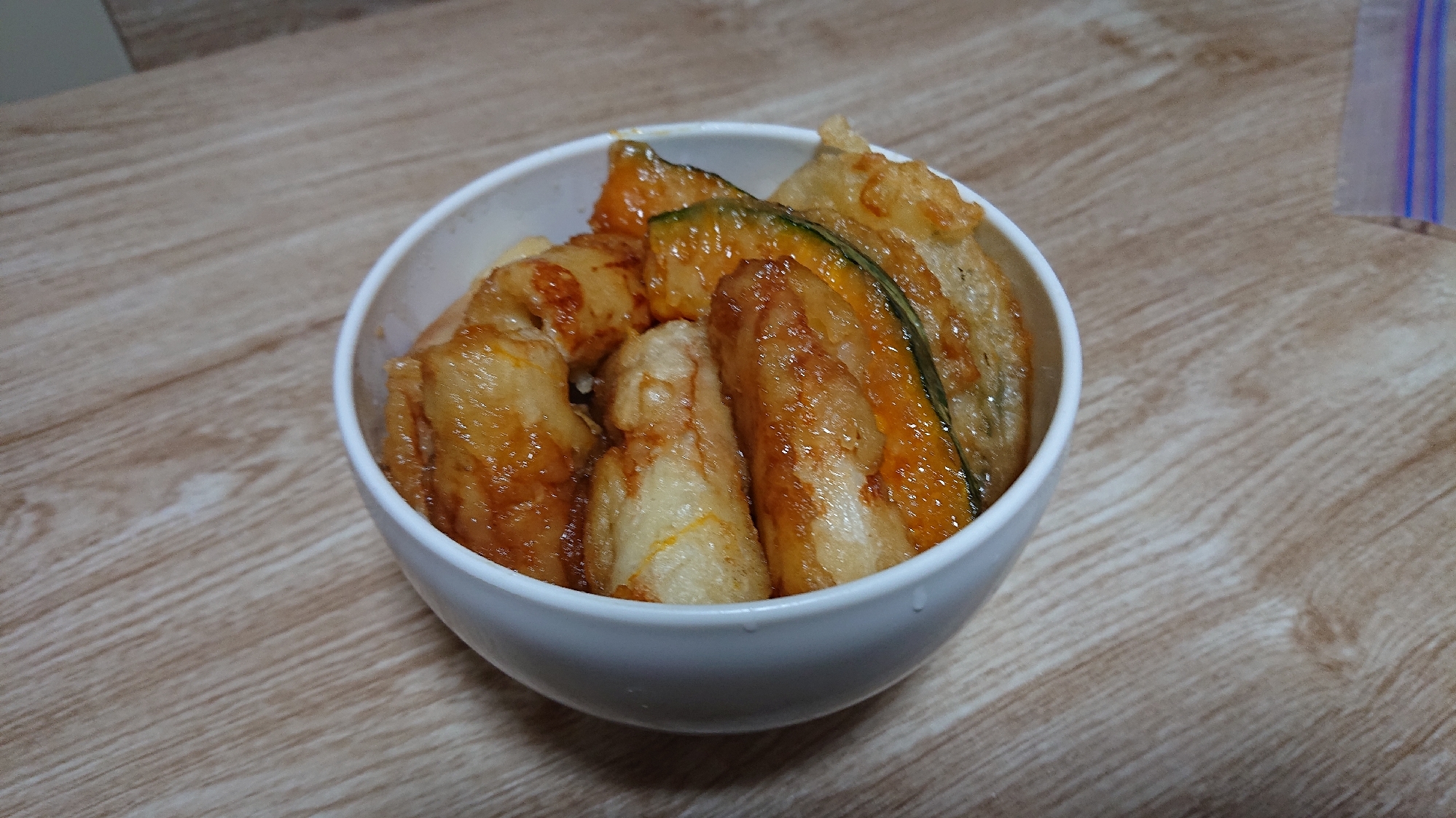 天ぷらが余ったら天丼!