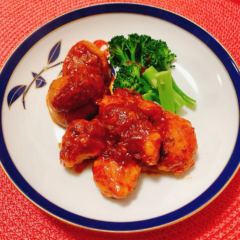 簡単♪肉団子チリෆ˚*