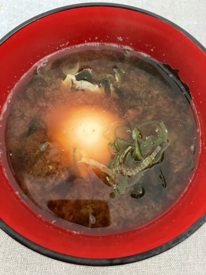 レンジで１人分 落とし玉子のみそ汁＆スープ
