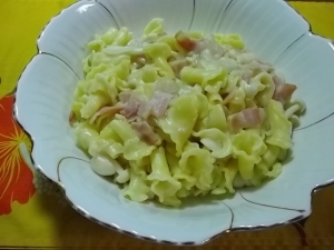 簡単♡　きのこのクリームパスタ