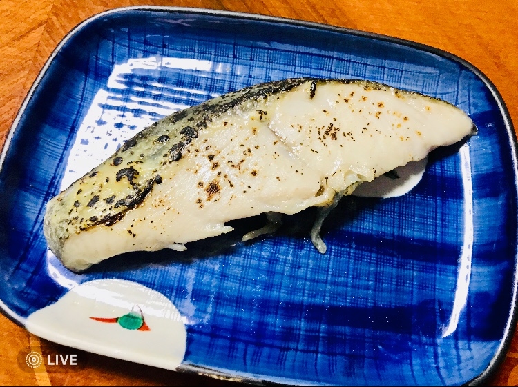 サワラの焼き魚。塩焼き