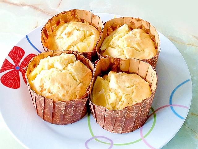 甘さと酸味で!ホワイトチョコとレモンのマフィン♪