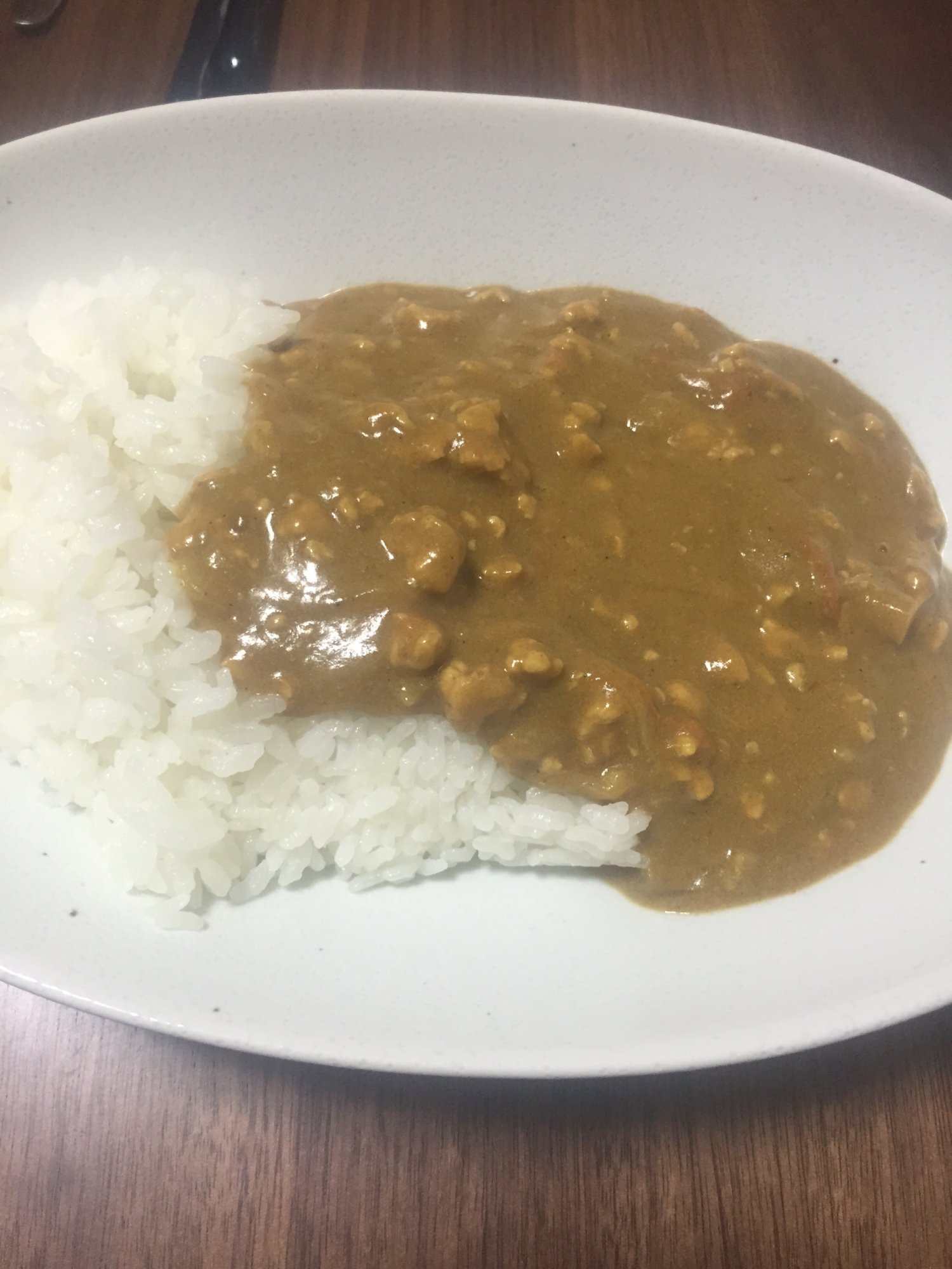 鶏ムネひき肉の豆乳キーマカレー