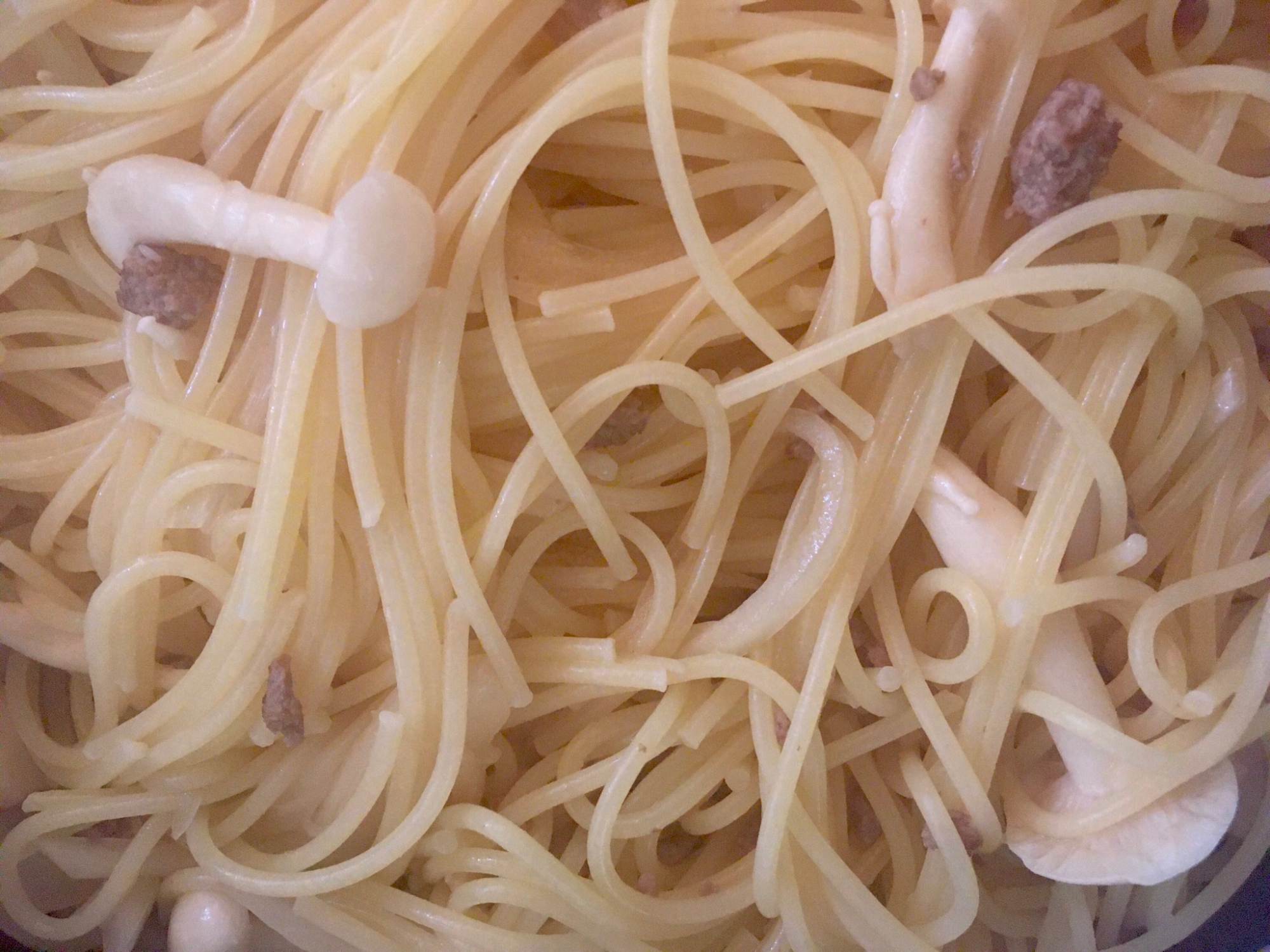 牛そぼろパスタ