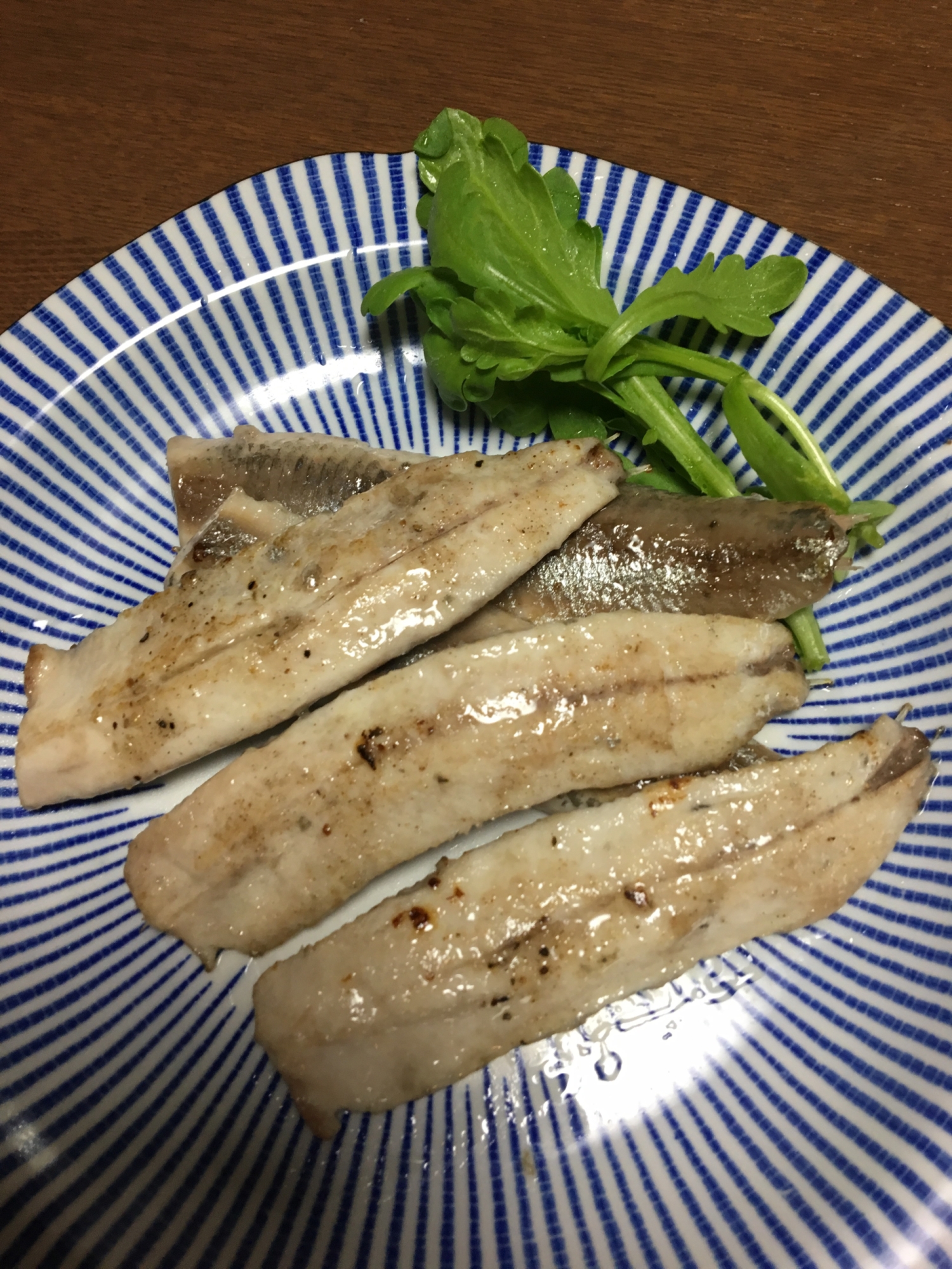 イワシのオリーブオイル焼き