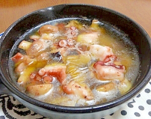 ワインと一緒に♪たこのアヒージョ