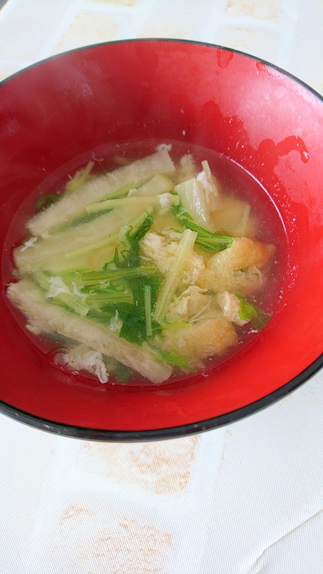 昆布だしで作る野菜たっぷりスープ