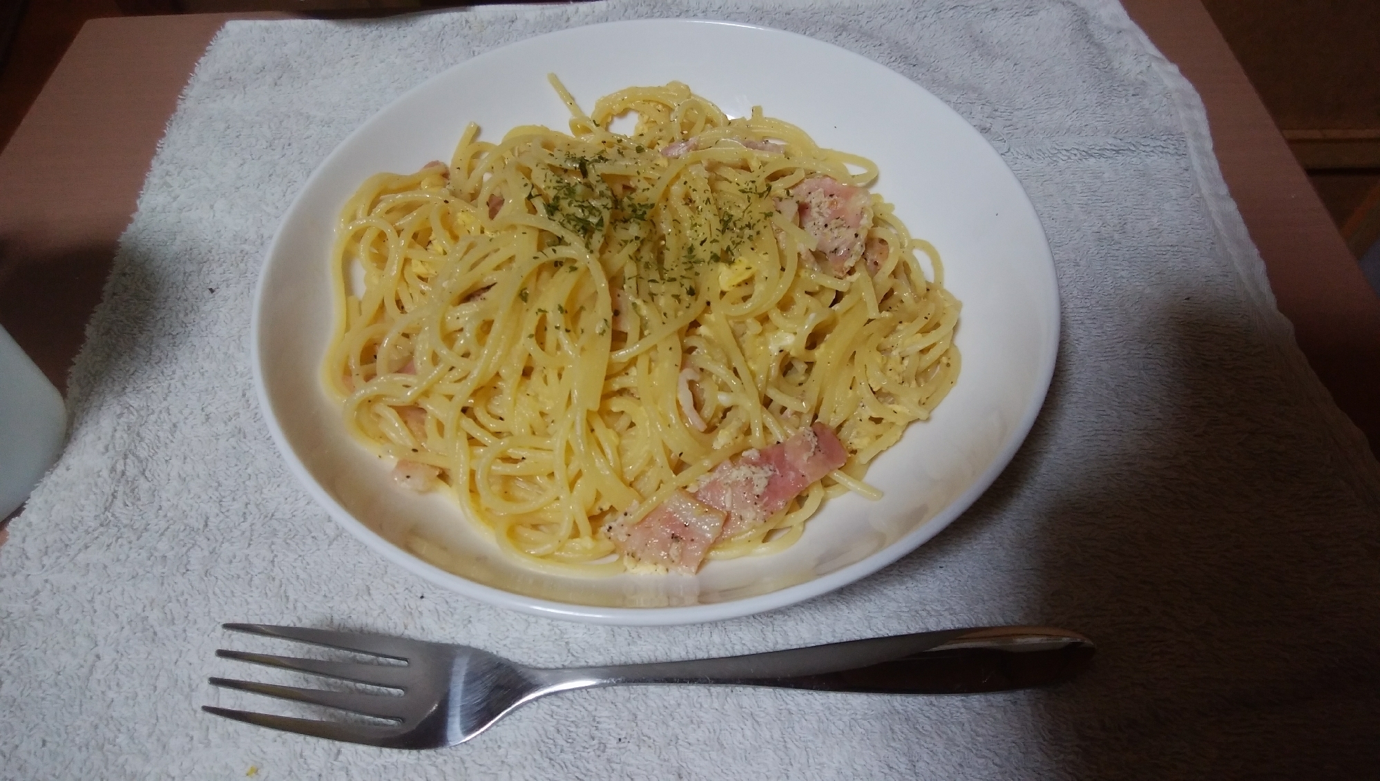 カルボナーラスパゲティ