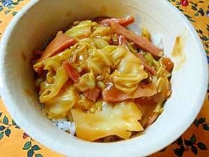 カレー春キャベツ丼 レシピ 作り方 By Shimo9756 楽天レシピ