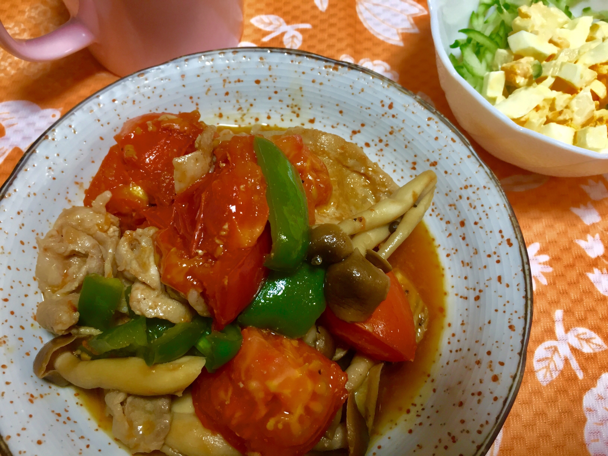 トマトと豚肉の炒めもの