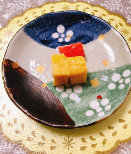 巻き寿司卵焼きとカニカマ≡[ﾟ ﾟ]≡‎ ꒰⁎ᵉ̷͈ ॣ꒵ ॢᵉ̷͈⁎꒱໊ෆ˚*お寿司大好き♡♡♡素敵なレシピありがとうございます♪