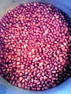 圧力鍋を使って浸水無の基本小豆の水煮♪(保存用)