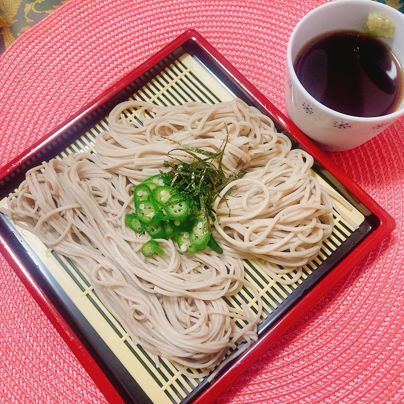 オクラ海苔蕎麦✧˖°