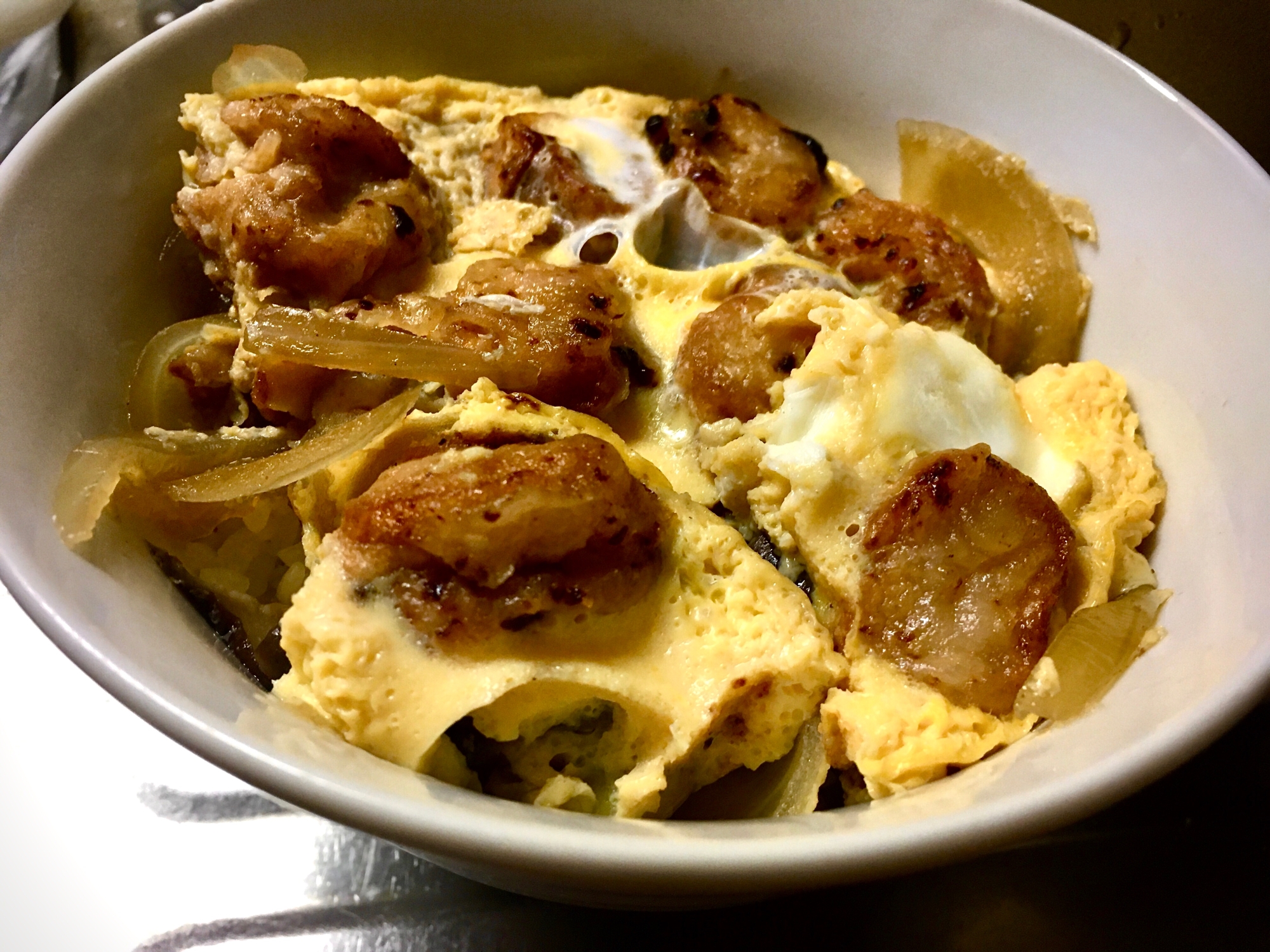 お麩の丼❗️カツ丼風⁉