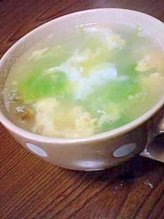 シャキシャキレタスのほっとスープ