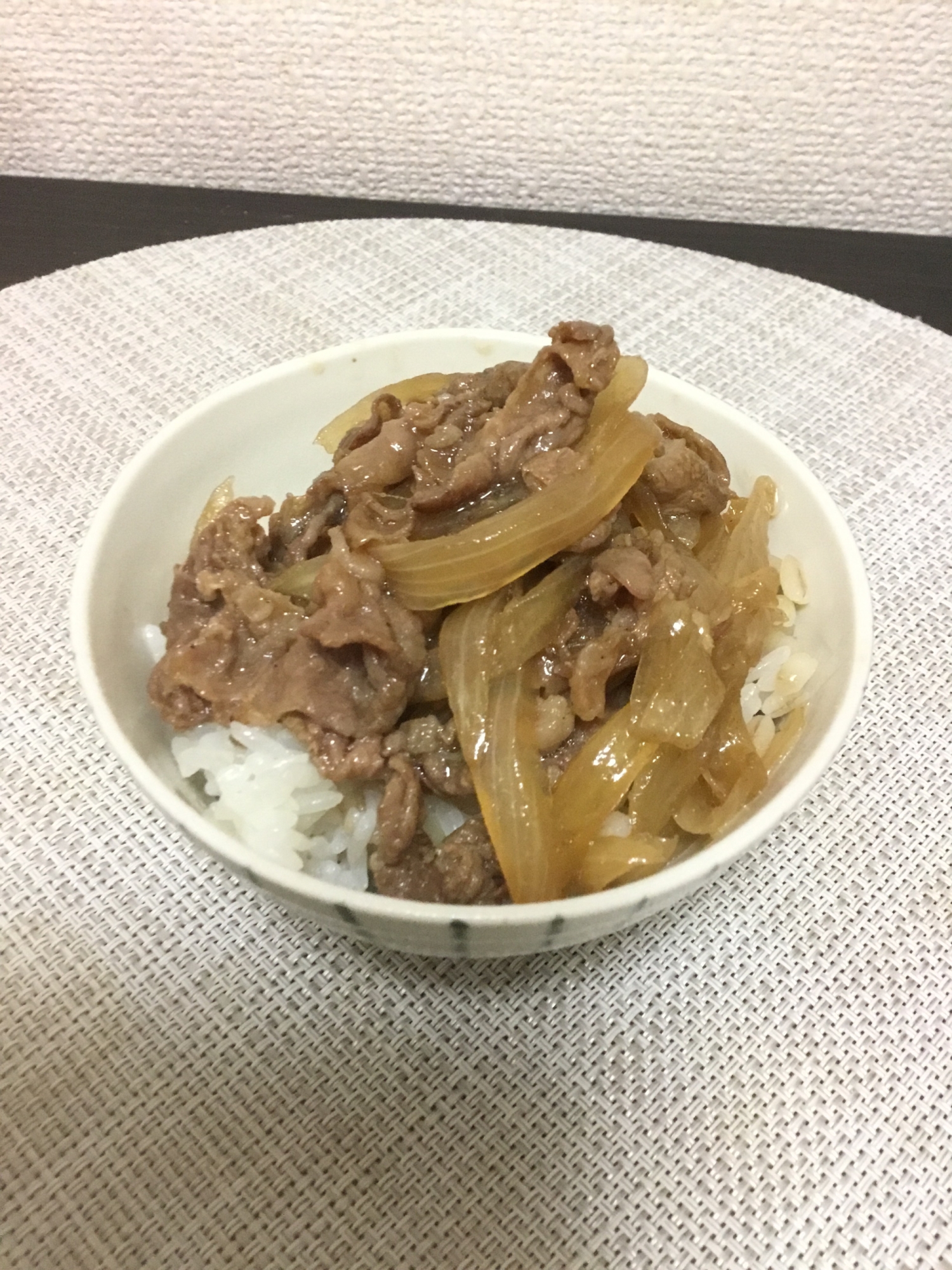 出汁がきいた牛丼