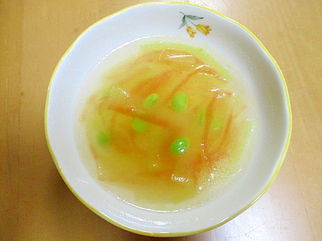 スイカの皮の中華スープ