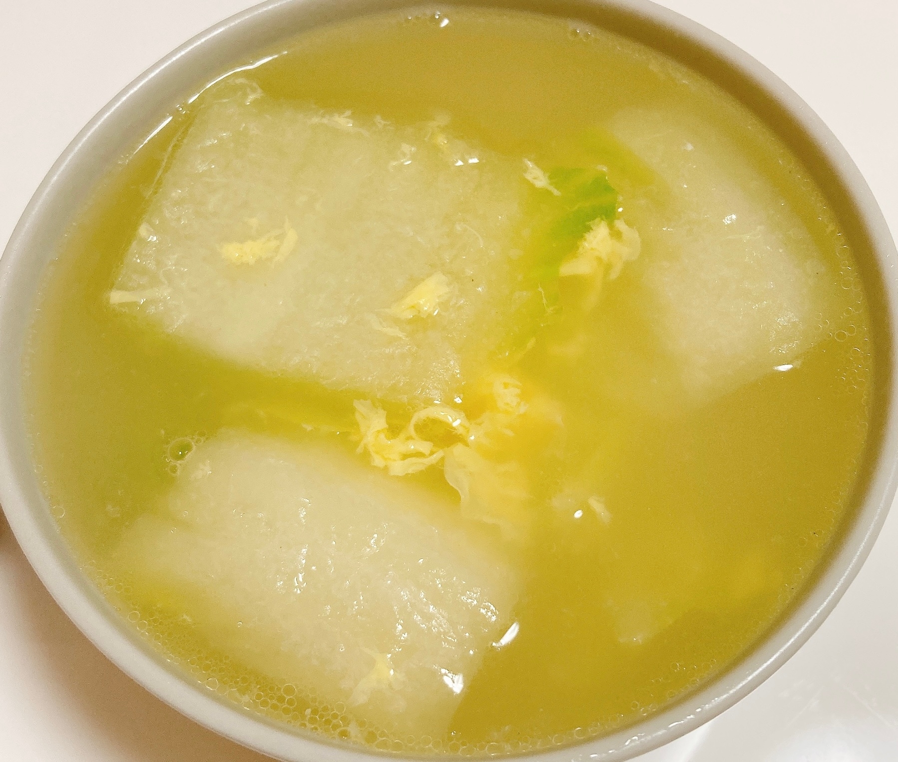【白菜たまごスープ】