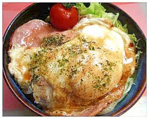 レシピ本掲載！息子が大絶賛！！簡単超ハムエッグ丼