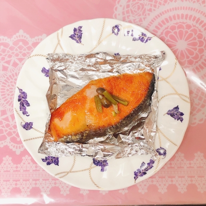 ꧁鮭とえのきのホイル焼き꧂