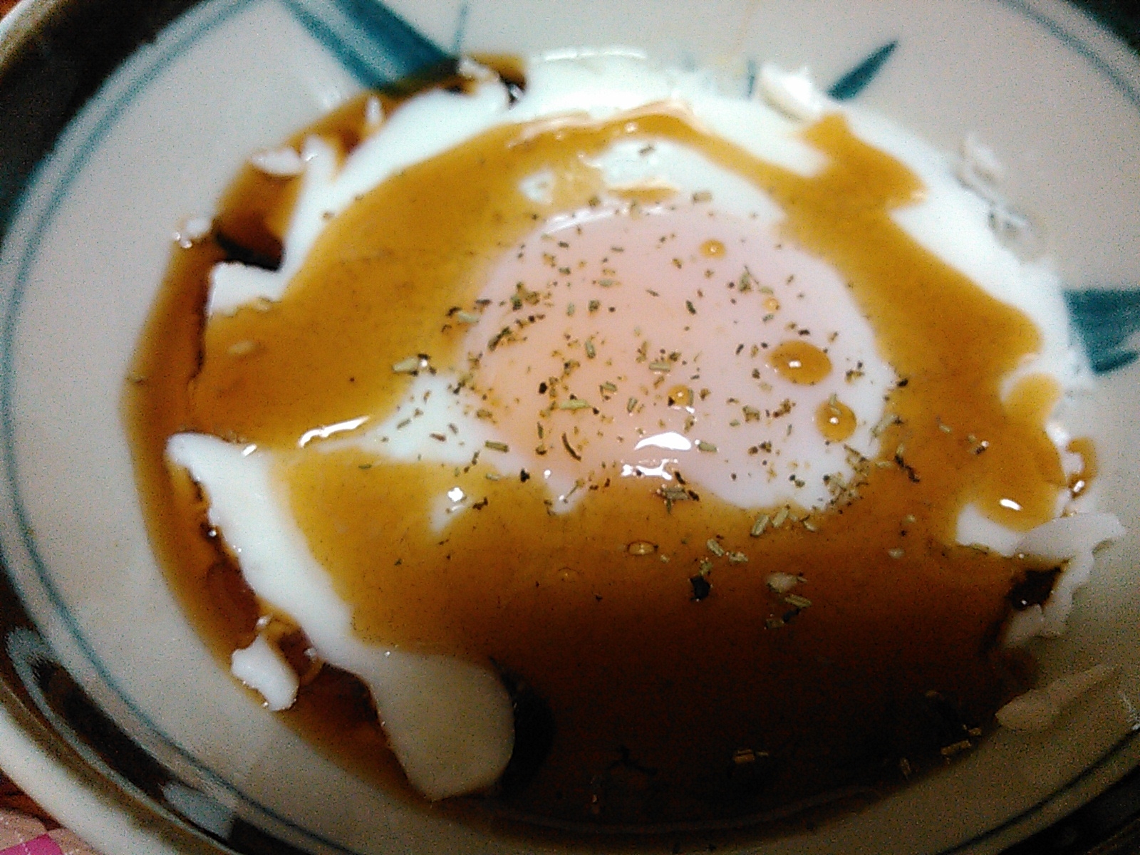 卵蒸しのハーブ風味