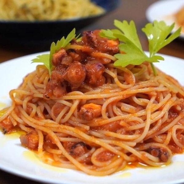 トマト缶で簡単なタコのラグーソースパスタ レシピ 作り方 By Hasenari 楽天レシピ トマト缶で簡単なタコのラグーソースパスタ レシピ 作り方 By Hasenari 楽天レシピ